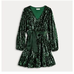 Lauren Conrad Green Sequin Holiday Dress XXL